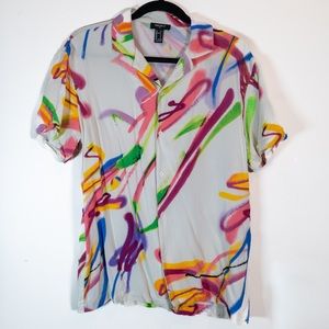 Men’s Retro Pattern Button Down